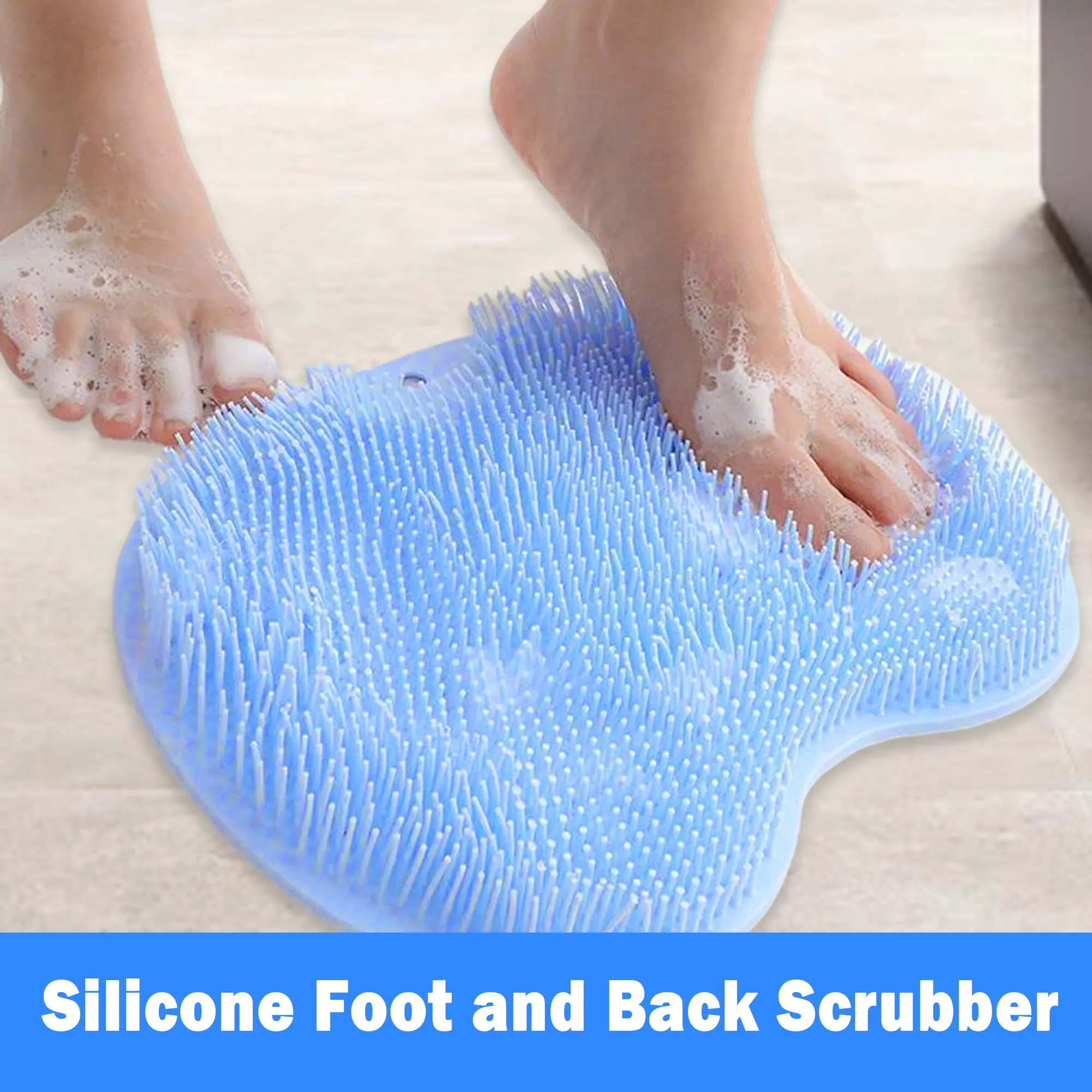 Shower Foot Scrubber Mat, Massage Your Feet While You Shower, Relax Every Inch
