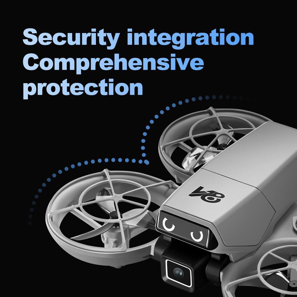 HD Mini RC Drone with Dual Cameras, Optical Flow Positioning, 360° Stunt Rolls, One-Key Takeoff and Landing, Ideal for Beginners, Indoor/Outdoor Flight, Includes 2 Batteries, Stable and Easy to Control obstacle avoidance