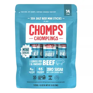 Chomps Chomplings Snack Sticks Chomplings Sea Salt Beef Mini Sticks
