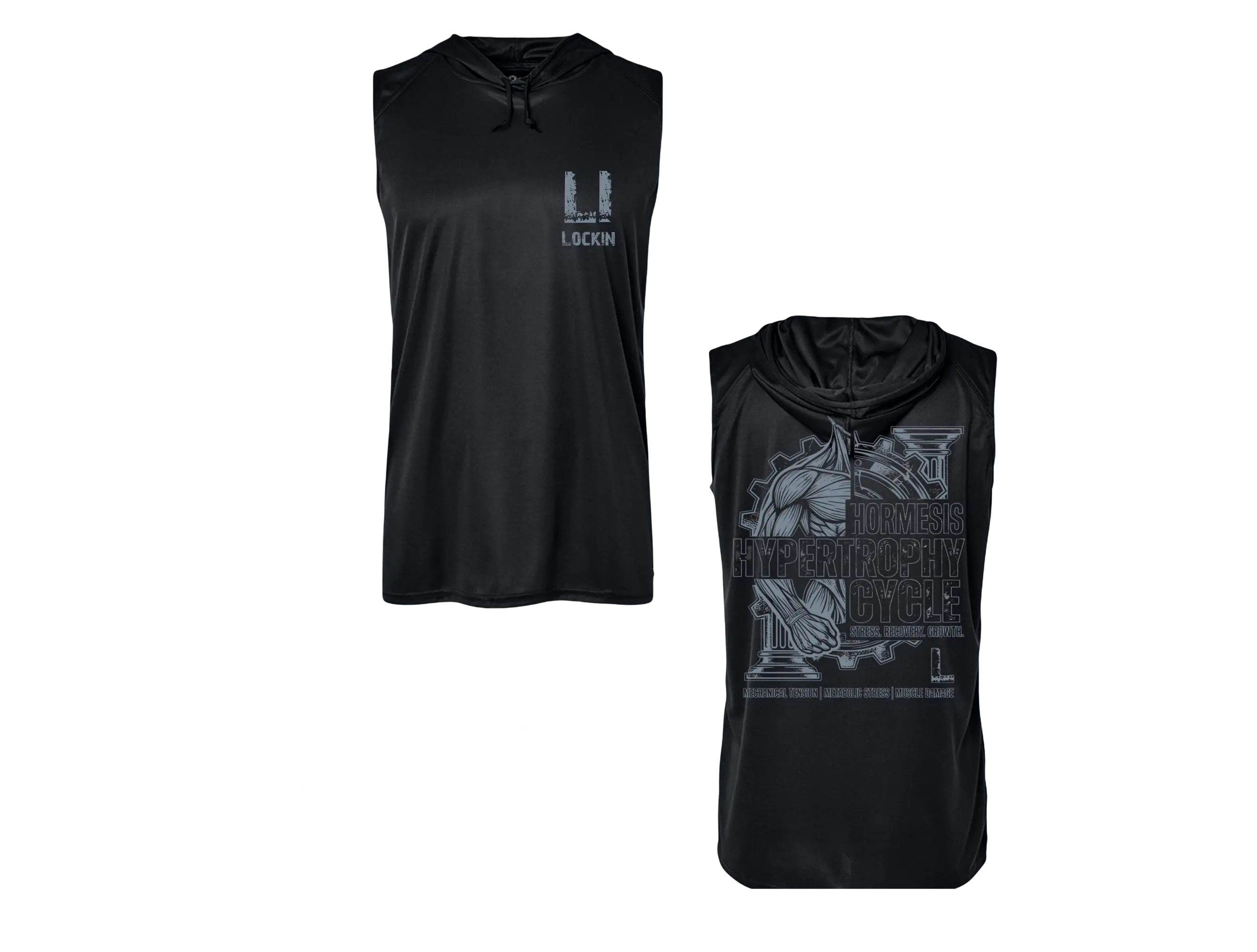 Lock In — Labs Sleeveless Hooded Performance Tee