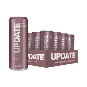 UPDATE Grape Flavored Sports Energy Drink, 0 Sugar, 0 Calories, 12-Pack 12 fl. oz. Cans, Alpha-GPC, L-Theanine, Vitamin B12