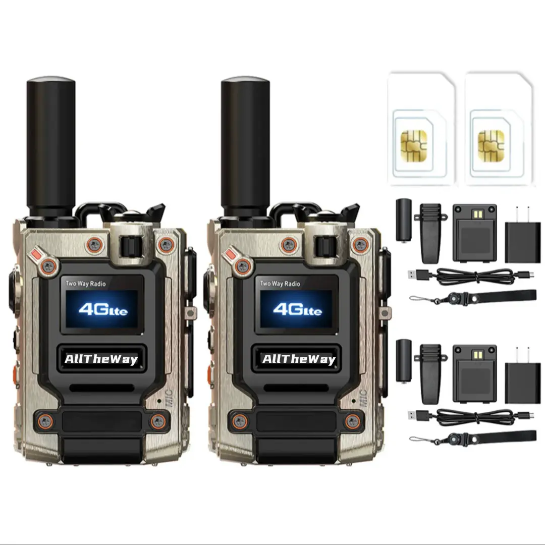 AllTheWay multifunctional M08 two-way radio, lightweight walkie talkie, unlimited distance walkie talkie Audio Communication Audio Communication