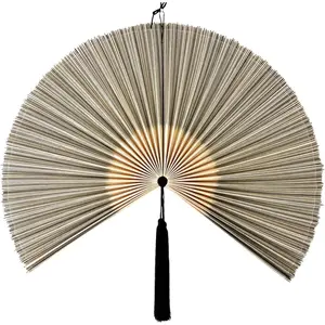 Fan Wall Decor,  Giant Fan, Large  Fan Wall Art For Boho Hanging Headboard, Decorative Folding Fans For Over Bed, Asia Trending