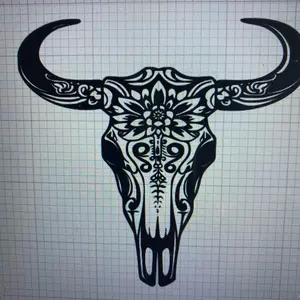 Western Skull Vinyl Decal, Automotive Decoration for Trucks and Car Windows, Truck Decals