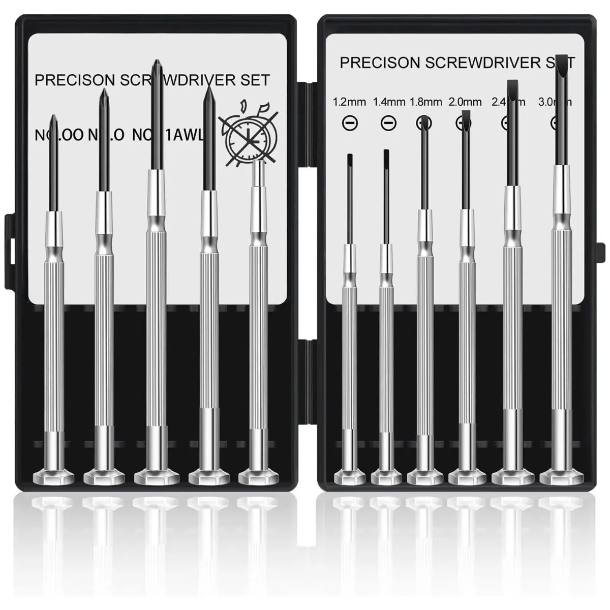 11PCS Small Precision Screwdriver Set – Mini Phillips & Slotted Repair Tools for Electronics
