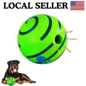 Giggle Ball | Rolling Enrichment Toy for Fun Playtime, Interactive Play for Indoor or Outdoor, Keeps Dogs & Puppies Large, Medium or Small Busy & Moving, As Seen on TV | Pack of 1