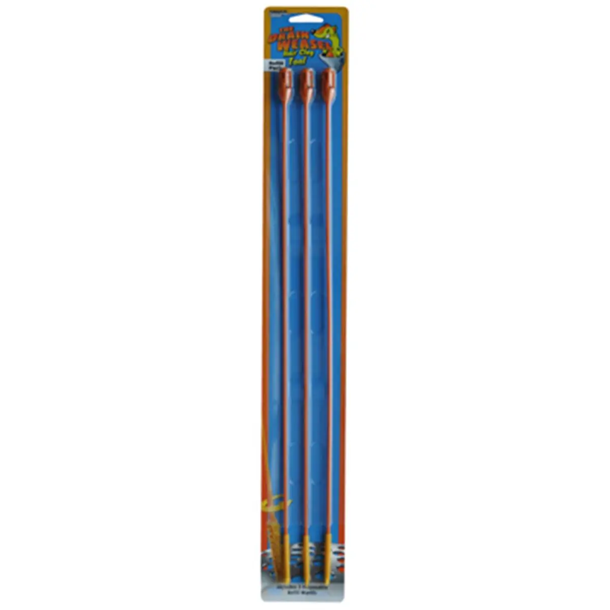 212 MAIN DWPRL3B 18 in. Drain Weasel Wand, Pipe Unclogging Tool with Micro Hooks, Refill Wands, Drain Clog Remover for Sailing Water Sports