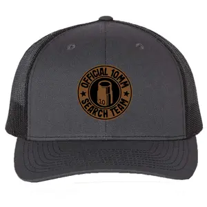 Official 10MM Search Team Hat, Mechanic Hat, Father's Day Gift, Vegan Leather Patch Cap, Richardson 112, Gifts for Him