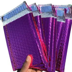 Pink Bubble Mailer- 25pcs 4x8 Metallic Bubble Mailers | Perfect for Small Gifts & Fragile Items | Add to Cart Buy Now | Glam Shipping Envelopes | Lightweight, Durable & Luxurious