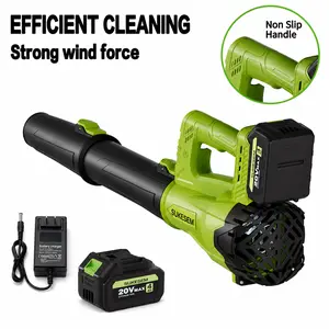 FathersDayGift SUKESEM High Power cordless Leaf Blower for Dust Removal, Equipped with 4.0Ah Battery, Extended Nozzle & Anti-Slip Handle, Lightweight Design for Lawn Care and Yard Cleaning