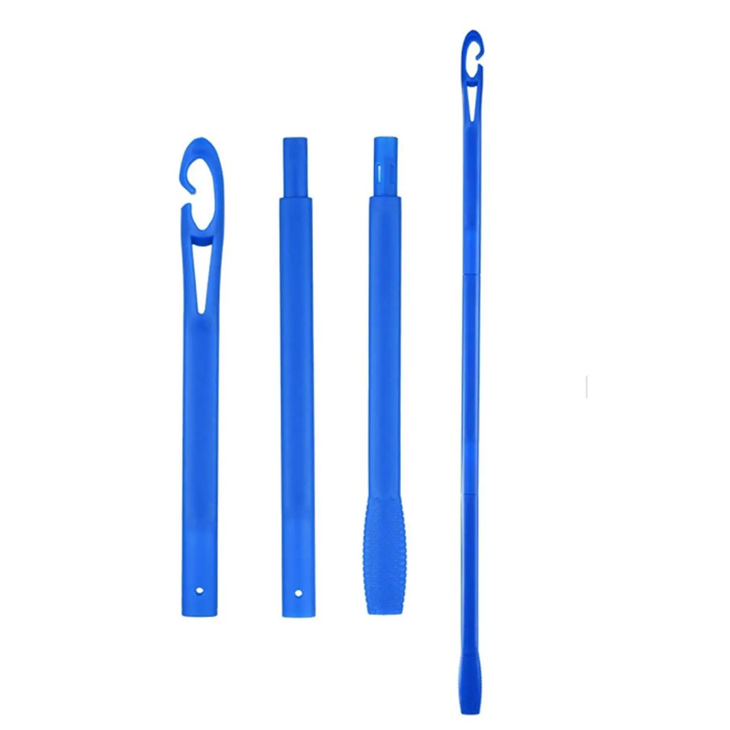 22 Inch Hair Curlers Hook Heatless Curls Hook Hair Curlers Styling Hook (Blue) Haircare