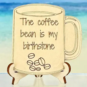 Fridge Magnet: The Coffee Bean is my Birthstone - coffee beans