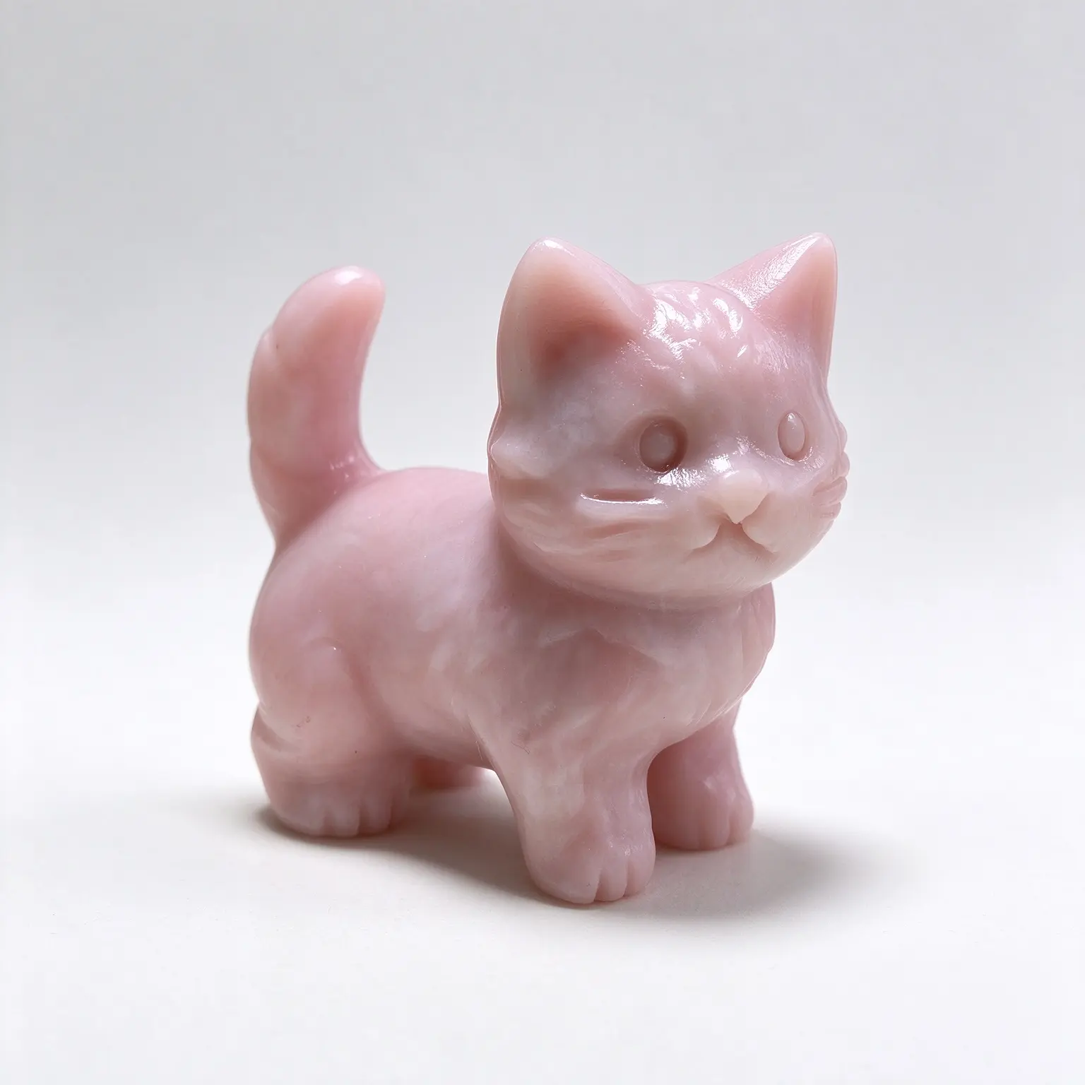 Cat Figurine,   | Carved Stone Ornament, Unique Gift for Animal Enthusiasts  auction natural crystal mini Carnelian Agate natural crystal decorations labradorite gems and minerals capsule