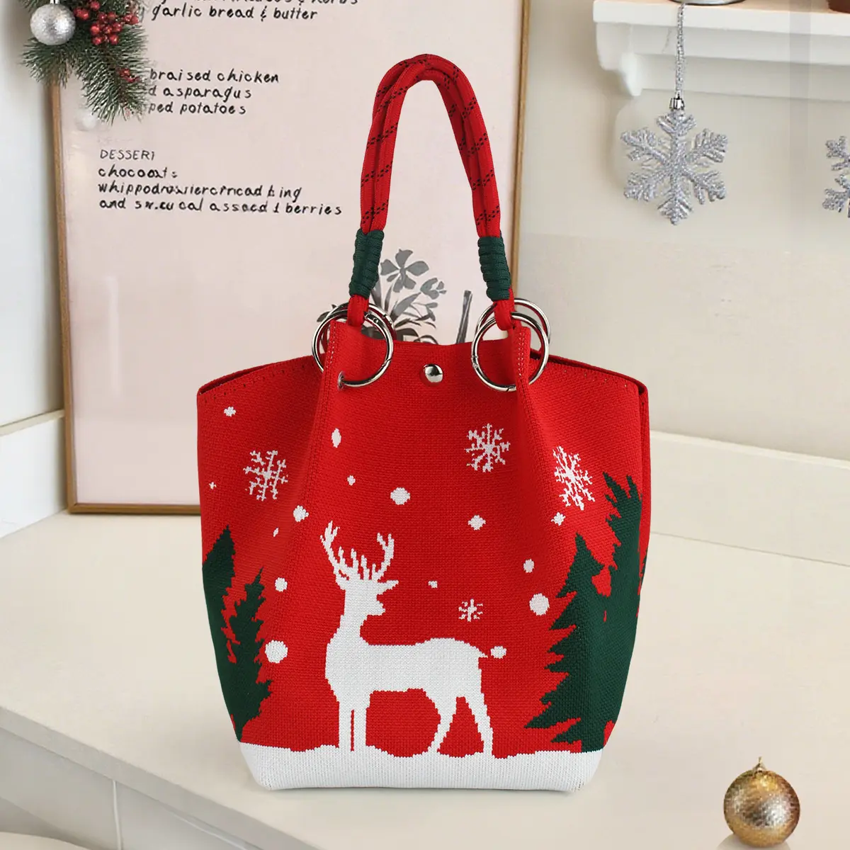 Christmas Deer Red