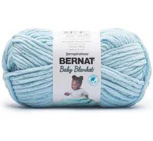Bernat Baby Blanket Bubbly Blue Yarn - 1 Pack of 300g/10.5 oz - 100% Polyester - #6 Super Bulky - 220 Yards - Knitting/Crochet