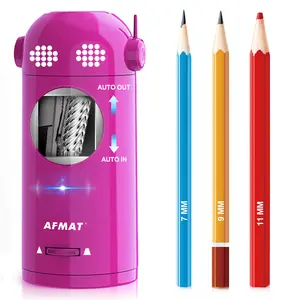 【Valentines Gift for Teachers】AFMAT Fully Automatic  Pencil Sharpener – Hands-free, Rechargeable, 3 Sharpness Settings, Kid-Safe, Large Hole (7-11.5mm), Perfect for Home, School & Office, Teacher Stuff,Teacher Christmas gifts