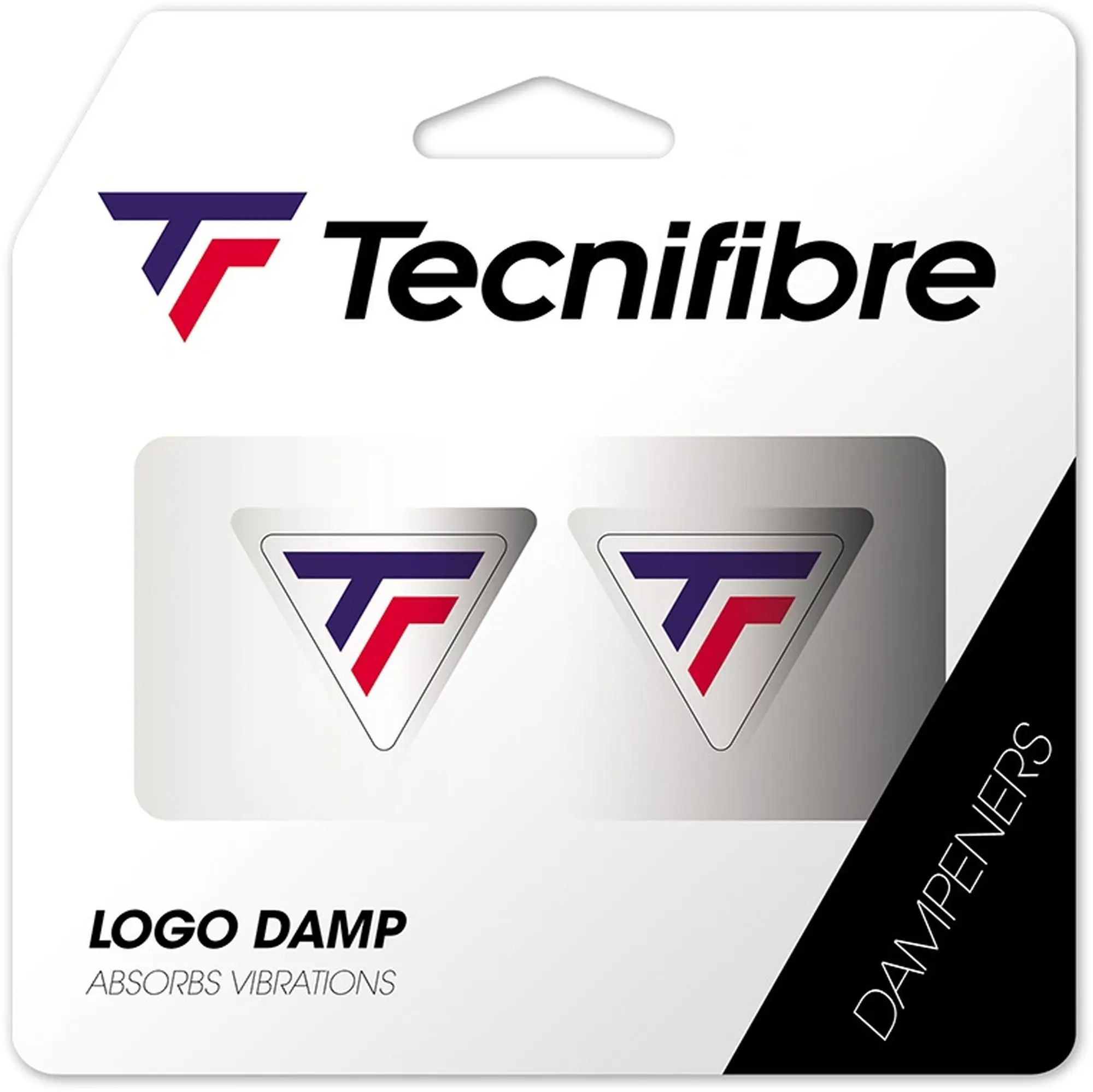 Tecnifibre TF Tricolor Logo Vibration Dampener 2pk (Red/White/Blue)