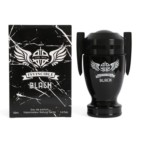 Invincible Black Spray Cologne Eau de Parfum for Men 100ml / 3.4 fl. oz – Bold & Captivating Fragrance