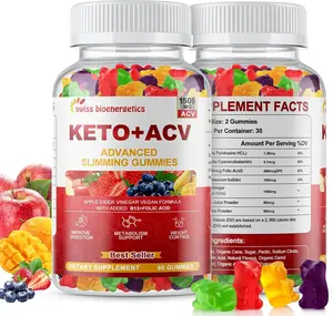 Keto Apple Cider Vinegar Gummies, Keto ACV Gummy Diet Supplement, Advanced 1500mg ACV Gummies with Folate, B12、B6 and Keto Support for Women Men, Gelatin- Free, Vegan & Non-GMO (Multi-Flavor)