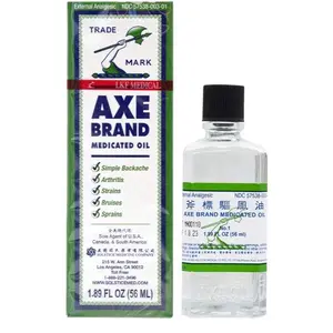 Axe Brand Medicated Oil (Muscle, Joint, and Backache Pain Relief) (1.89 fl oz) (1 Bottle) (Solstice) Body Care Cosmetic