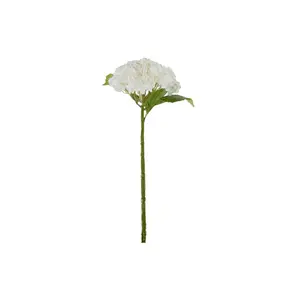 White Hydrangea Stem – by Alice Lane Home Collection – Silk Flowers – Full Hydrangea Flowers Artificial with Stems – Home Décor