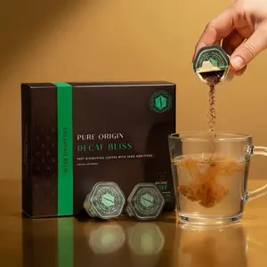 Decaf Bliss Diamond Brew | Single-Origin Colombia · 100% Arabica · Sugar-Free · No Additives · Mold & Toxins Tested · Verified Clean · Non-Acidic · Gut-Friendly · Single Serve · Hot or Iced | Cold Brew Coffee