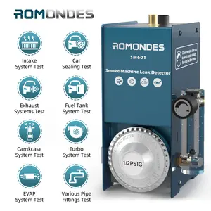 Romondes sm601 car smoke leak tester automotive smoke machine detector fuel leak tube locator for car motorcycle Tool