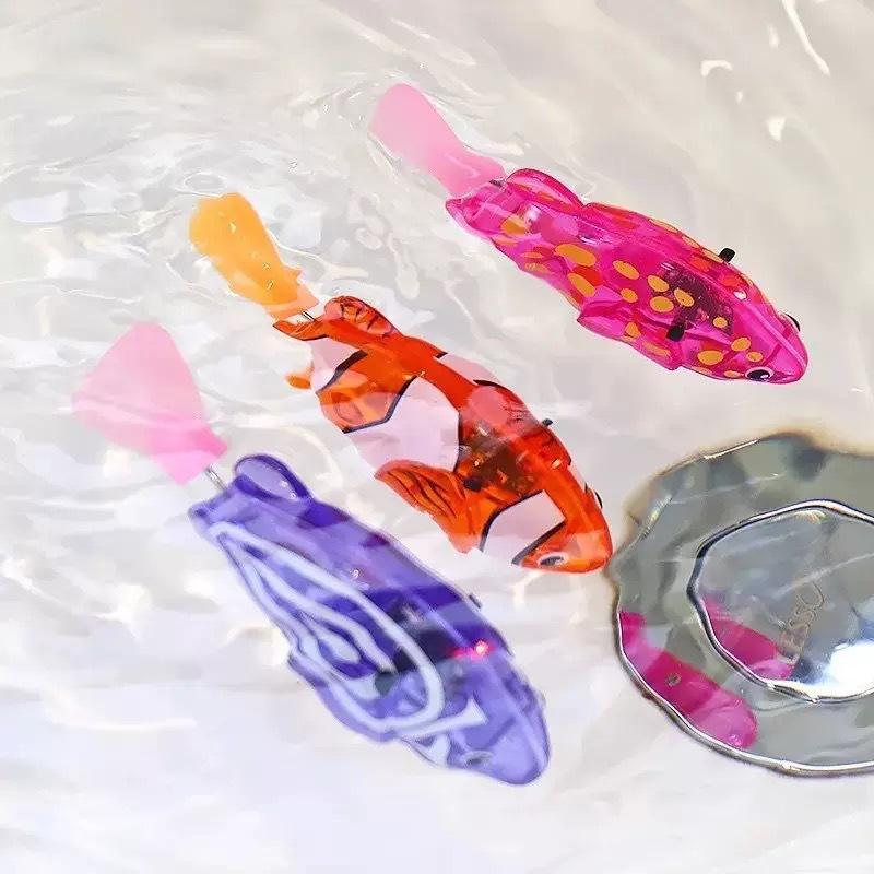 Magic Glowing Swimming Fish - An interactive water-sensing activated light-up toy,the perfect gift for infants and toddlers.