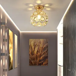 Modern Crystal Chandelier Ceiling Light Fixture, Decorative Light, Creative Hallway Lighting Design, Energy Efficient B Rating, Model Xinghao Hd10