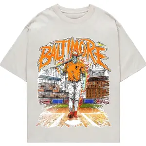 Youth and Adult Vintage 90s Baltimore Baseball Team Skeleton Style Crewneck Shirt, Retro Orioles Baseball Team Tee