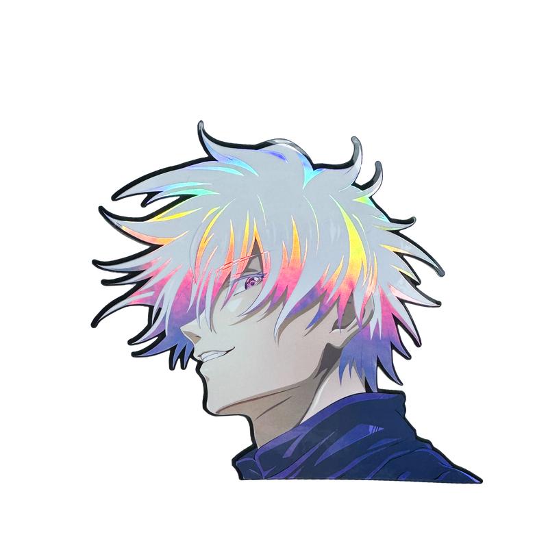 Gojo JJK Holographic Anime Sticker - TikTok Shop