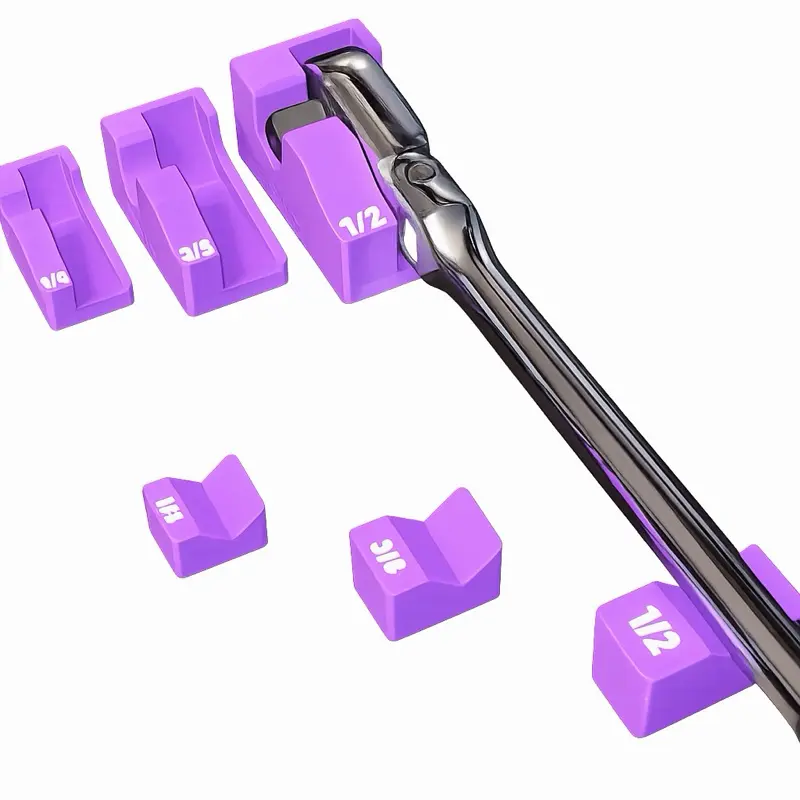 Ratchet Organizers - Edge Series - 1/4”, 3/8”, & 1/2” - Magnetic Base Tool Holder for Toolbox - Tool Organization