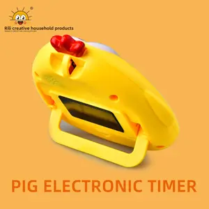 Cute Cartoon Chicken Digital Timer - Kitchen Countdown Reminder, Creative Home Daily Use Alarm Clock