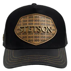Stetson 160th Anniversary Trucker Hat STES01 - Authentic Western Style with Breathable Mesh & Adjustable Snapback for Daily Use
