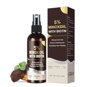 5% Minoxidil Spray for Men & Women, Hair Growth Serum, Hair Loss Treatment, Thinning Hair Solution, Beard Growth Spray, Biotin Hair Serum, Rosemary Extract, Batana Oil, Scalp Care, Hair Regrowth, Fast Absorbing, Non-Greasy, Hair Thickening