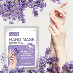 Lavender Hand Mask 3 Pair | Deep Moisturizing Hand Treatment for Dry Cracked Hands, Soft Smooth Skin Spa Care for Women & Men