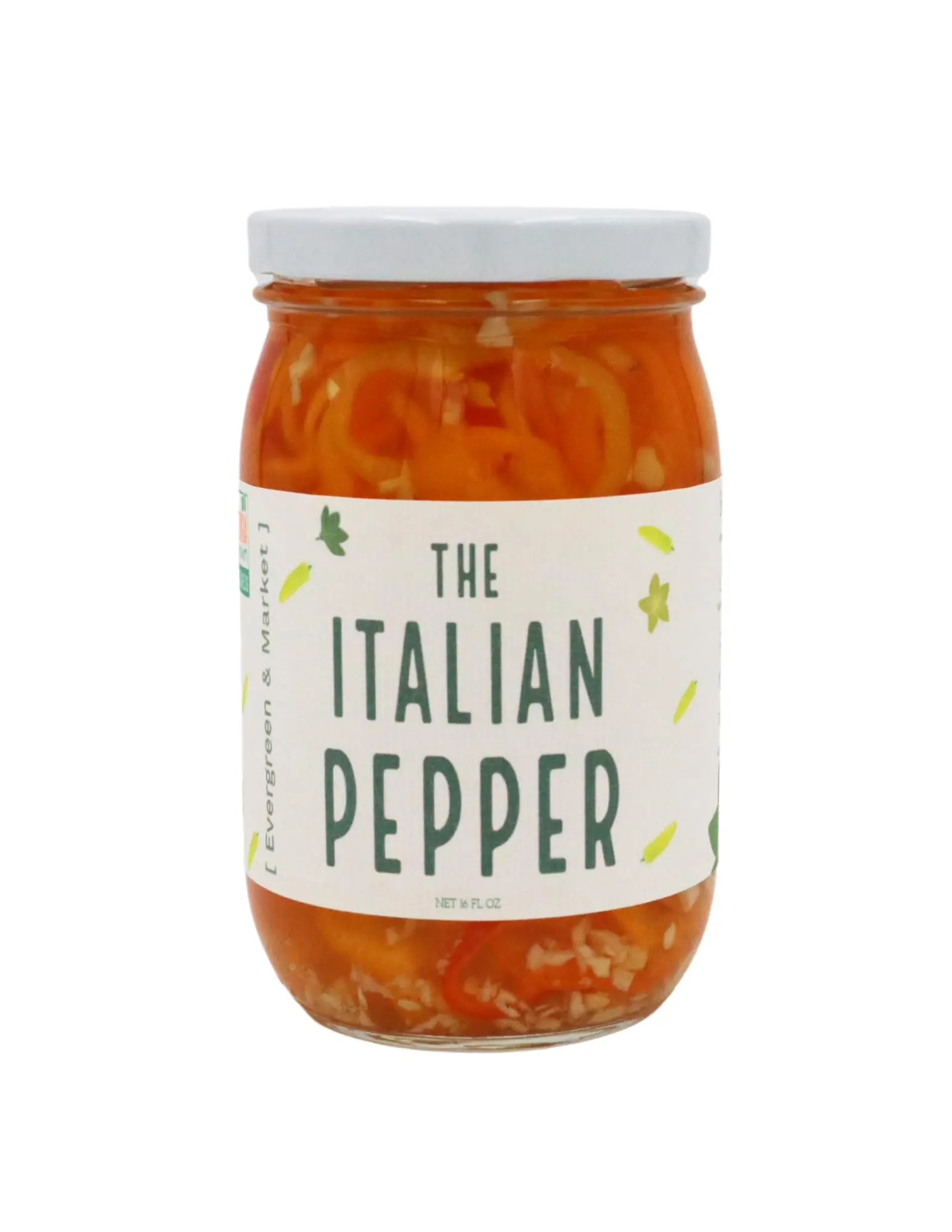 Sweet Italian Pepper - Mild Pickled Pepper Strips For Pasta, Sandwiches, Salads - 16 Oz