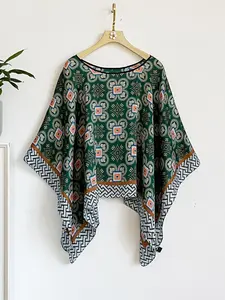 French Simple Luxurious Geometric Print Silk Feel Shawl, Windproof Sandproof Soft Scarf Wrap, Fashion Versatile Accessory