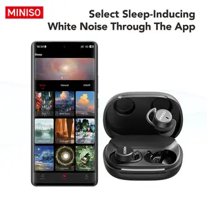 MINISO MS217 Wireless Earbuds Bluetooth 6.0 Headphones, Sleep Earbuds, Waterproof Wireless Earphones, Mini Invisible In Ear Earbuds, Suitable for Office, Sports, Sleeping, Study and Audio Calls, Built in Microphone, Gaming Bluetooth Headphones