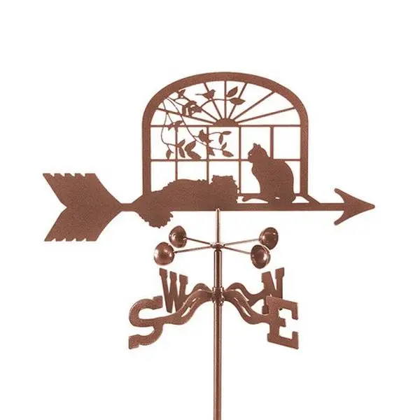 EZ Vane EZ1202-DK Cats in Window Weathervane with Deck Mount