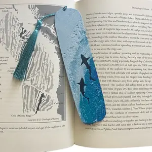 Deep Blue Shark Bookmark