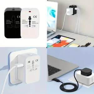 Universal Power Adapter, Us/eu/uk/australia Plugs, Global Design, Universal Interface, Wall Charger for Phones & Tablets, Home, Travel, Office Use