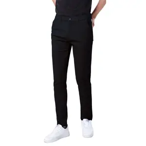 Plaid&Plain Men's Skinny Khaki Pants Tapered Casual Trousers Menswear 819