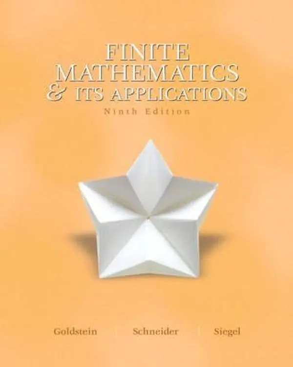 Used Very Good Finite Mathematics and Its Applications (9th Edition) Math Learning Book by Larry Joel Goldstein (Goldstein et al., Hardcover)