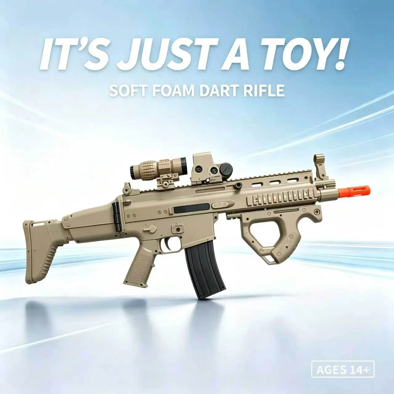Dual Mode Electric & Manual Gel Ball Blaster, Bolt Action Tactical Splatter Ball Toy, Long Range Accurate Shooting, Rechargeable Customizable Indoor & Outdoor Battle Toy, Perfect Birthday & Holiday Gift for Teens Boys Ages 14+, Toy Only Not A Real Gun