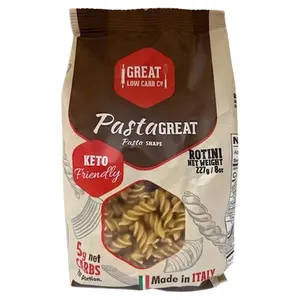 Rotini Low Carb Pasta - Keto-Friendly, High in Protein, Made in Italy, 8oz.