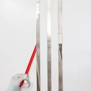 Silver Metalized Mirror-Like Finish Molding Trim, Peel and Stick Strip for Mirror Frame, Wall, Fireplace and Home DIY Decoration