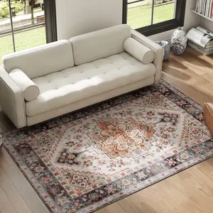 Soft Area Rug - Non-Slip Household Textile for Living Room, Bedroom