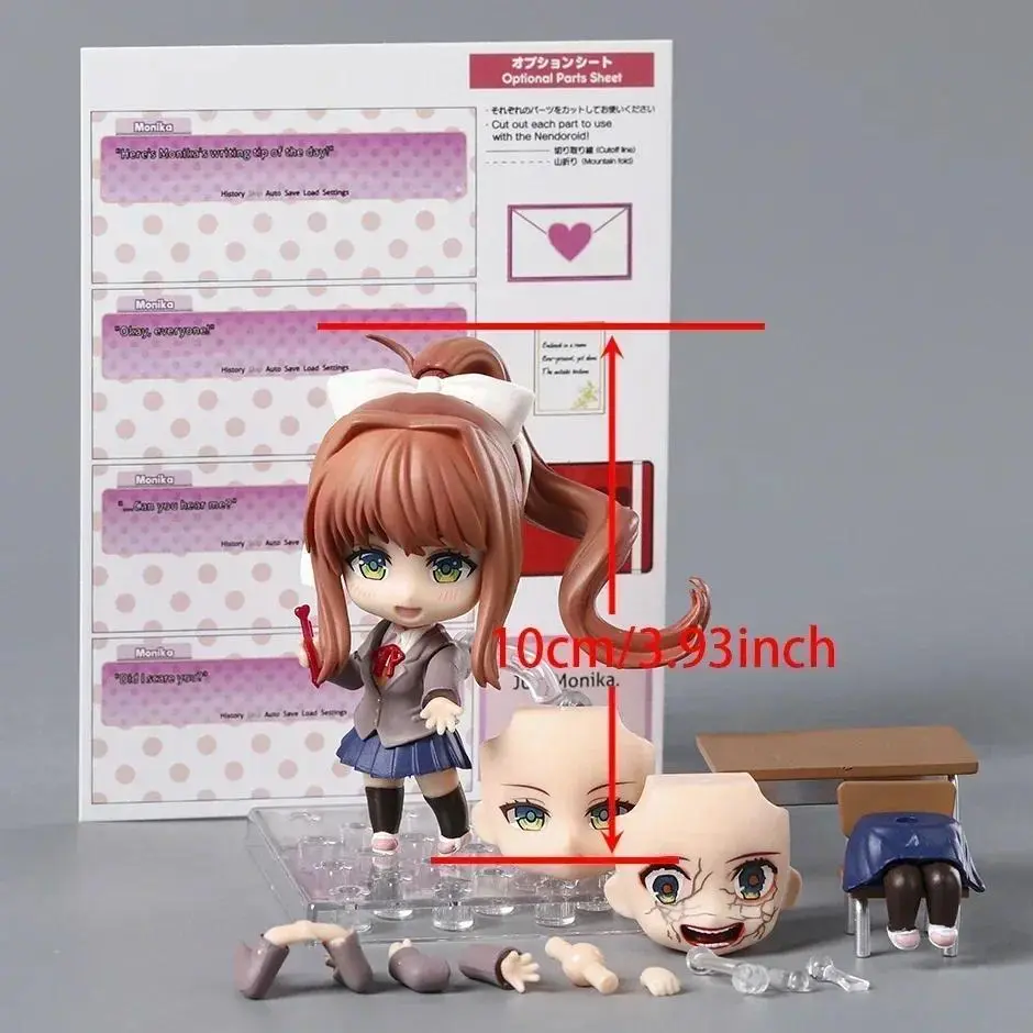 Doki Doki Literature Club! 2250 Sayori Change Face Movable Joints Collectible Model Toy