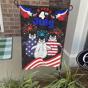 Penguins Patriotic Flag, 4Th Of July American Flag, Penguin Lover Gifts, 4Th July Patriotic Garden Flag, Fourth Of July, Independence Day 45803 86